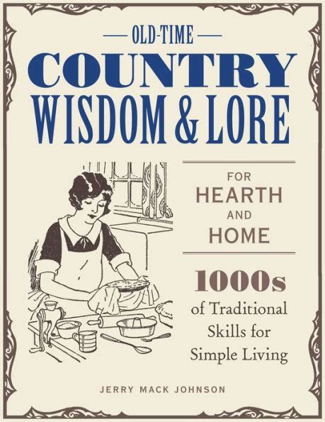 Book cover: Old-time country wisdom & lore